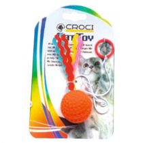 Іграшка Croci м'яч на гумці, для котів, 4 см