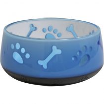 Миска Croci Doggy напівпрозора, для котів і собак, пластик, блакитна, 300 мл, 10 см