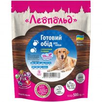 Консерва Леопольд готовий обід для собак, з яловичиною і серцем, 500 г