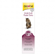 Паста GimCat Malt-Soft Extra, для кошек, для выведения шерсти и улучшения моторики желудка, 100 г