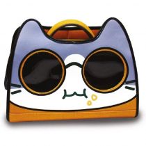 Рюкзак Croci Catmania Tomodachi для котів до 10 кг, сірий, 40×20×36 см