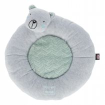 Лежак Trixie Junior для собак, круглий, у вигляді ведмедика, сіро-м'ятний, 40 см