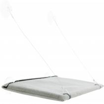Лежак з кріпленням на вікно Trixie, для кішок, 50 × 30 см, сірий