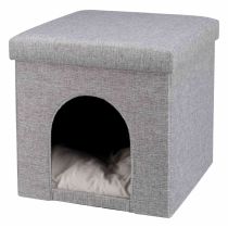 Лежак-печера Trixie Alois для котів, сірий, 38×40×38 см