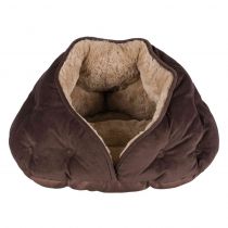 Лежак-печера Trixie Malu для собак, коричневий, 47×27×41 см