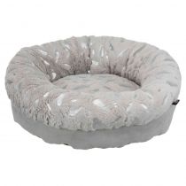 Лежак Trixie Feather Bed для собак, принт срібне перо, сірий, 50 см