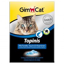 Вітаміни Gimpet Topinis для котів, з фореллю, 180 табл, 220 г