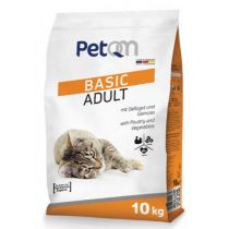 Сухий корм PetQM Cat Basic Adult with Poultry & Vegetables для котів, з птицею і овочів, 10 кг