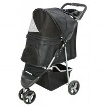 Коляска Trixie Buggy для собак вагою до 11 кг, чорний, 47×100×80 см