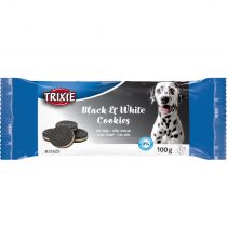 Ласощі Trixie Black&White для собак, печиво зі смаком курки, 100 г, 4 шт