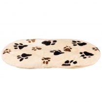 Лежак-подушка Trixie Joey для собак, принт собачих лапок, бежевий, 64×41 см