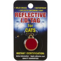 Брелок з адресніком Coastal ID Tag, для кішок, червоний