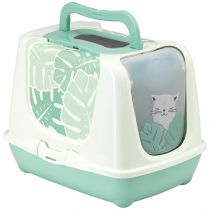 Туалет-будиночок, з вугільним фільтром Moderna Trendy Cat Eden, для кішок, зелений, 50 × 39 × 39 см