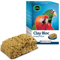 Мінеральний блок Versele-Laga Orlux Clay Bloc Amazon River для великих папуг, 550 г