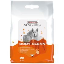 Очищаючі серветки Versele-Laga Oropharma Body Clean для собак і котів, 20 шт