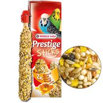 Ласощі з медом Versele-Laga Prestige Sticks Budgies Honey для хвилястих папуг, 60 г