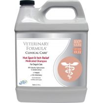Шампунь Veterinary Formula Hot Spot & Itch Relief Medicated Shampoo, для собак і кішок, з лідокаїном, гідрокортизоном, 3.8 л