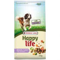 Сухий корм Happy Life Senior Light with Chicken для літніх собак, з куркою, 3 кг