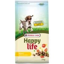 Сухий корм Happy Life Adult with Chicken для дорослых собак всіх порід, з куркою, 3 кг