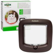 Дверцята з механічним замком PetSafe Staywell Manual-Locking Cat Flap для кішок, коричневий