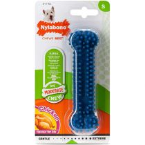 Іграшка кістка жувальна Nylabone Moderate Chew Dental Bone S, для собак до 11 кг