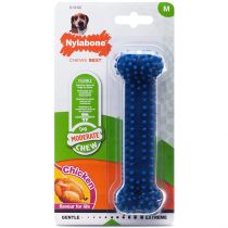 Іграшка кістка жувальна Nylabone Moderate Chew Dental Bone M, для собак до 16 кг