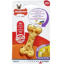 Іграшка жувальна Nylabone Extreme Chew Cheese Bone XS, смак сиру, для собак до 7 кг