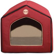 Будиночок K&H Indoor Pet House для котів і собак малих порід, червоний, 41×38×36 см