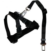 Шлея безпеки Croci Harness Safety Belt для собак, нейлон, розмір L, чорний, 70-90 см