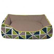 Диван Croci Cozy Ray для собак, прямокутний, різнокольоровий, 60×50×20 см