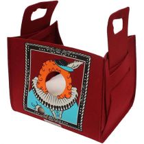 Диван-сумка Croci Popcat King для собак і котів, бордовий, 35×25×30 см