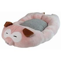 Лежак Croci Fluffy Pig для собак і котів, рожевий, 75×45 см