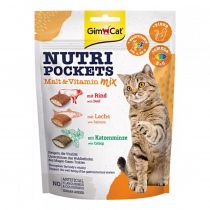 Ласощі GimCat Nutri Pockets Malt-Vitamin Mix, для котів, 150 г