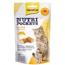 Ласощі GimCat Nutri Pockets з сиром та таурином, для котів, 60 г