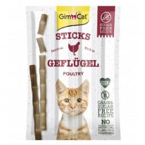 Ласощі GimCat Sticks палички з м'ясом птиці, для кішок, 4 шт