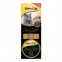 Ласощі GimCat Pate Deluxe паштет з телятиною, для кішок, 3 × 21 г