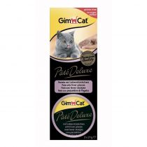 Ласощі GimCat Pate Deluxe паштет з шматочками печінки, для кішок, 3 × 21 г