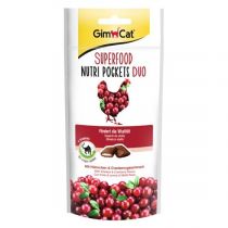 Ласощі GimCat Superfood Nutri Pockets Duo, для кішок, 60 г