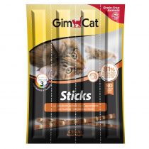 Ласощі GimCat Sticks, лосось, для кішок, 4 шт