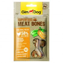 Ласощі GimDog Superfood Meat Bone, курка з бананом і селерою, для собак, 70 г