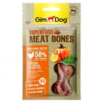 Ласощі GimDog Superfood Meat Bone, курка з гарбузом і норі, для собак, 70 г