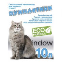 Силікагелевий наповнювач Пухнастики для котячого туалету, 10 л