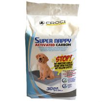Пелюшки Croci Super Nappy для собак, з активованим вугіллям, 57×54 см, 14 шт