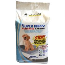 Пелюшки Croci Super Nappy для собак, з активованим вугіллям, 57×54 см, 30 шт
