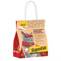 Деревне наповнювач SuperCat для туалету стандарт, 2.1 кг