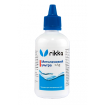 Засіб Rikka Метиленовий ультра + Ag проти грибка, бактеріальних захворювань і профілактики стресів у риб, 50 мл (D-1021)