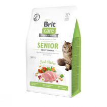 Сухий корм Brit Care Cat GF Senior Weight Control, для дорослих котів, 0.4 кг