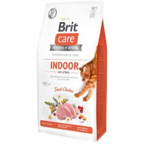 Сухий корм Brit Care Cat GF Indoor Anti-stress, для кішок, 7 кг