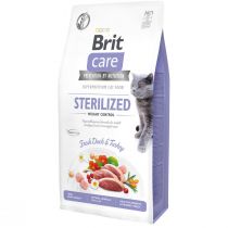 Сухий корм Brit Care Cat GF Sterilized Weight Control, для дорослих котів, 7 кг