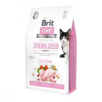 Сухий корм Brit Care Cat GF Sterilized Sensitive, для кішок з чутливим травленням, 2 кг